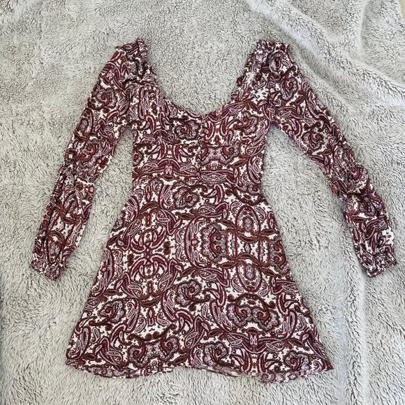 For Love and Lemons Georgia Babydoll Lilac paisley dress - Picture 7 of 10